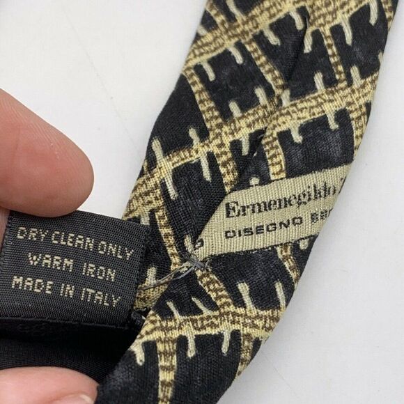 Ermenegildo Zegna Mens Tie Necktie 100% Silk - Picture 4 of 6